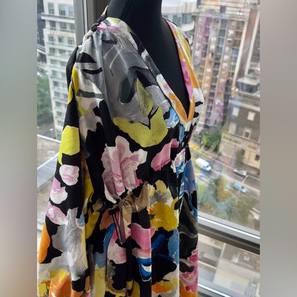 🆕 STINE GOYA 🧿 NWOT Veroma Printed Crepe Midi Dress - Size S - Picture 4 of 16